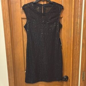 Express Black Sheath Mini Dress Cocktail glam sexy goth XS ☀️